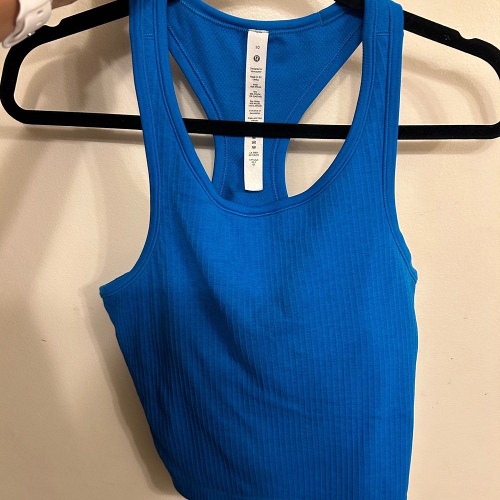 Lululemon Ebb to Street Cropped Racerback Tank Top
Light Support, B/C Cup